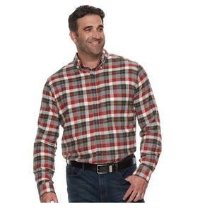 Tall Sizes Mens Flannel Shirt 